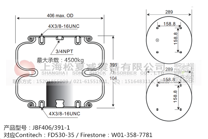 JBF406/391-2橡膠<a href='http://www.cddo.cn/' target='_blank'><u>空氣彈簧</u></a>